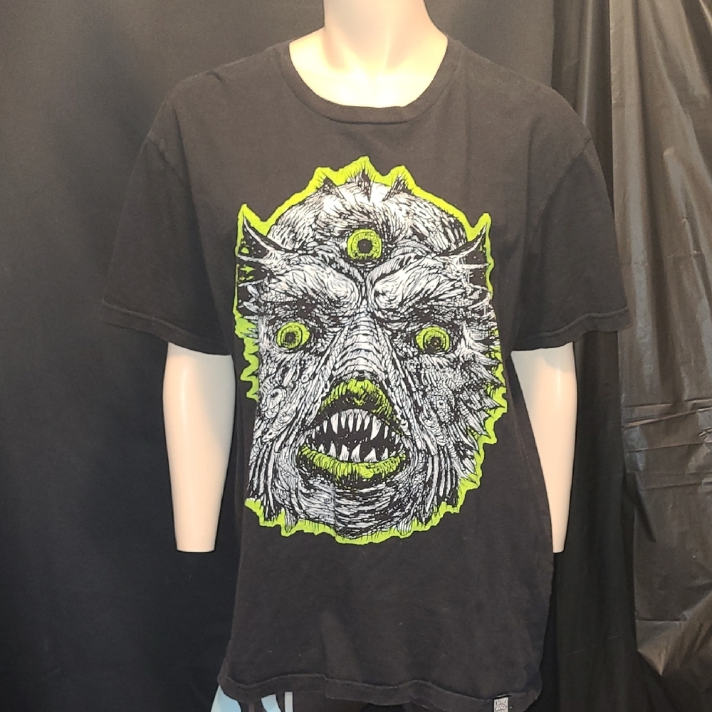 DEADEND THREADS HORROR MONSTER ALTERNATIVE Black Graphic T-Shirt